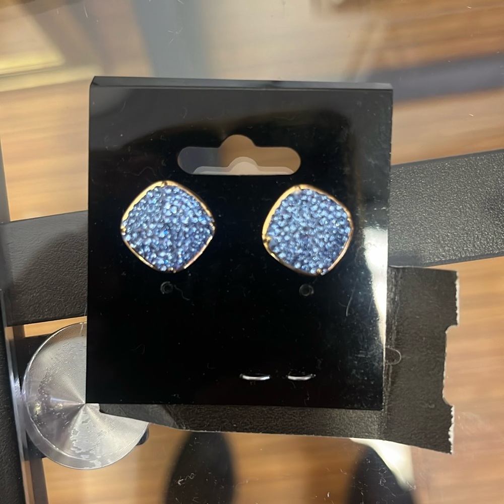 Kate Spade Blue Sparkly Earrings